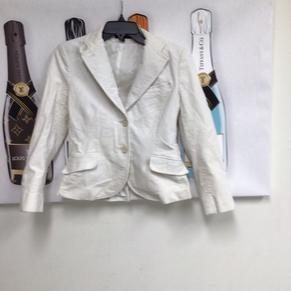 Theory Women’s White Tailored Blazer Jacket 8